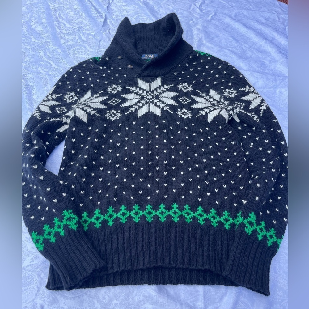 Polo Ralph Lauren Holiday Sweater. Christmas Sweater Small